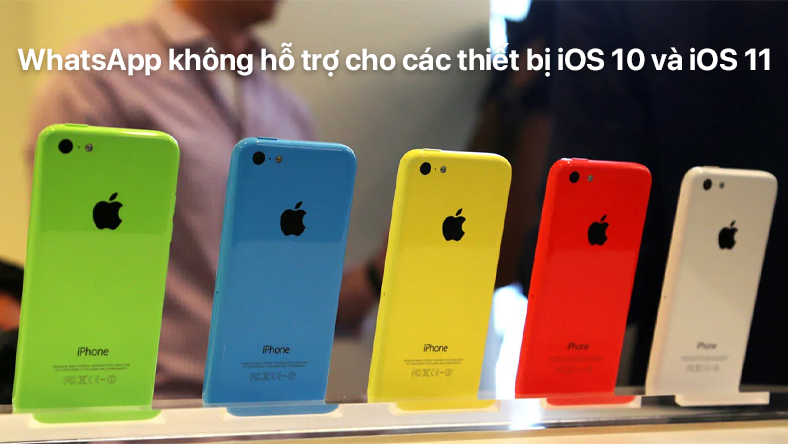 WhatsApp không hỗ trợ cho các thiết bị iOS 10 và iOS 11