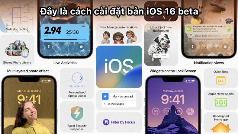 Cách cài đặt bản iOS 16 beta