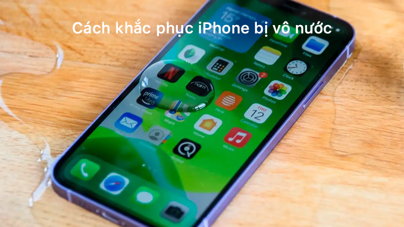Cách khắc phục iPhone bị vô nước