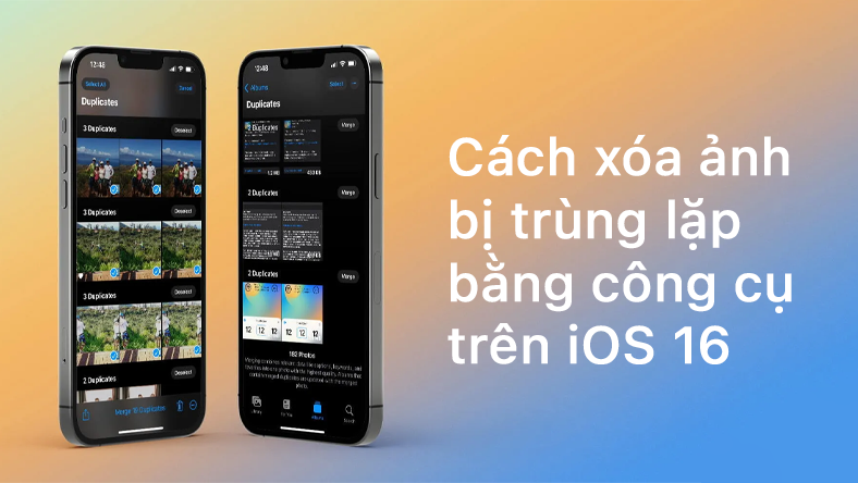 Cách xóa ảnh bị trùng lặp bằng công cụ trên iOS 16
