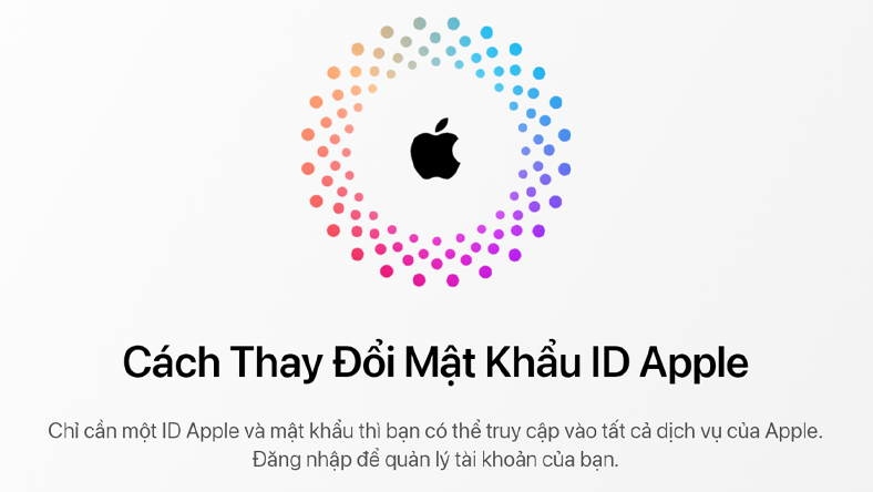 Cách thay đổi mật khẩu ID Apple