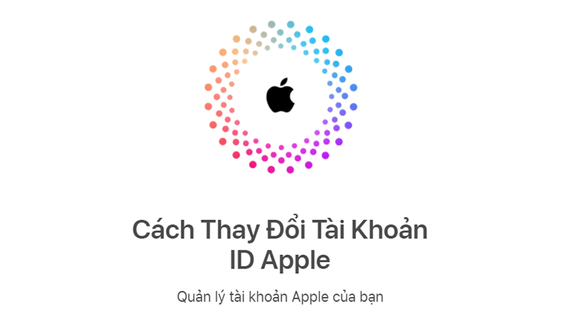 Cách thay đổi tài khoản ID Apple
