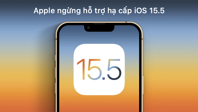 Apple ngừng hỗ trợ hạ cấp iOS 15.5 sau khi phát hành iOS 15.6