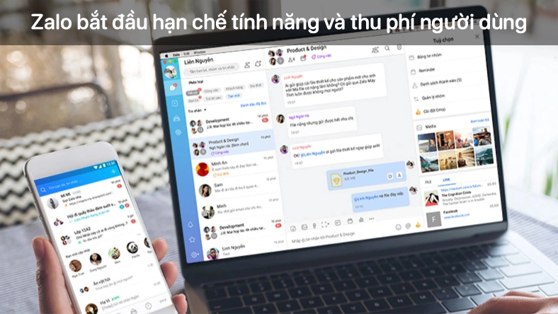 Zalo bắt đầu hạn chế tính năng và thu phí người dùng từ 1/8