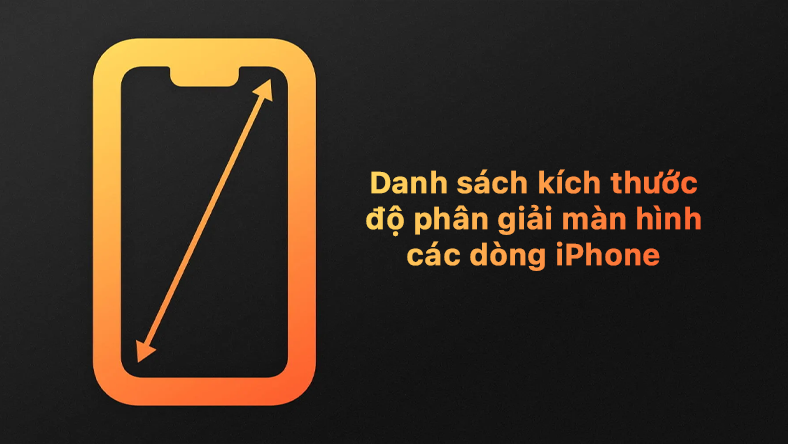 Danh sách kích thước, độ phân giải màn hình các dòng iPhone