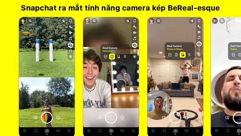Snapchat ra mắt tính năng camera kép BeReal-esque