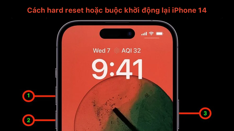 Cách hard reset hoặc buộc khởi động lại các kiểu máy iPhone 14