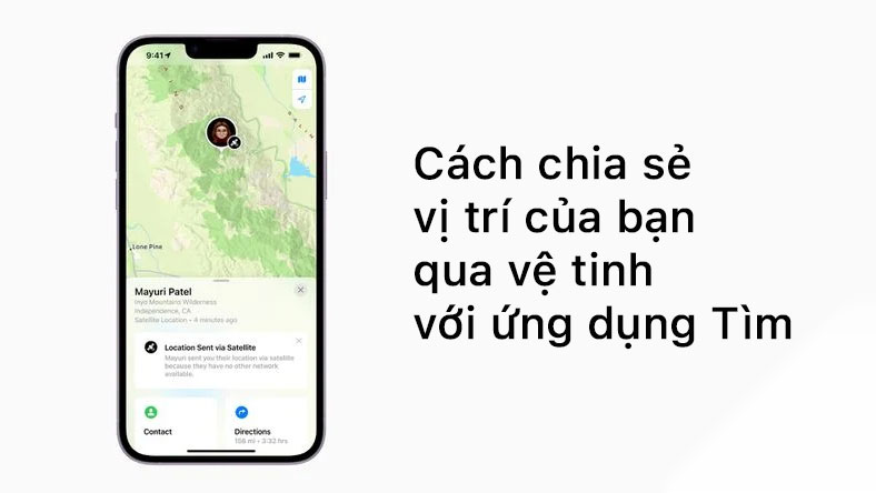 Cách chia sẻ vị trí của bạn qua vệ tinh với ứng dụng Tìm