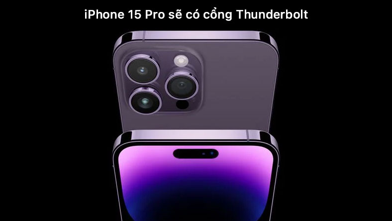 iPhone 15 Pro được đồn đại là có cổng Thunderbolt với lợi thế đáng kể so với Lightning
