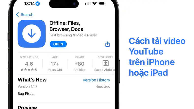 Cách tải video YouTube trên iPhone hoặc iPad