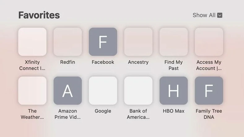 macOS 11.7.3 phá vỡ các biểu tượng yêu thích của Safari