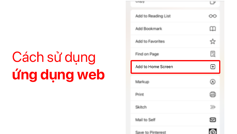 Cách sử dụng ứng dụng web trên iPhone và iPad