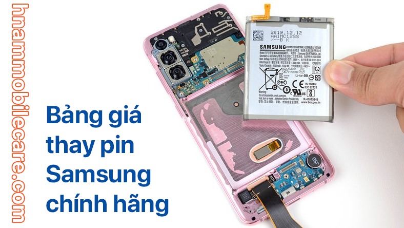 Bảng giá thay pin Samsung chính hãng tại TPHCM 2023