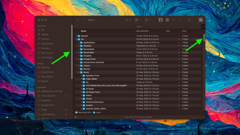Cách làm cho thanh cuộn luôn hiển thị trong macOS
