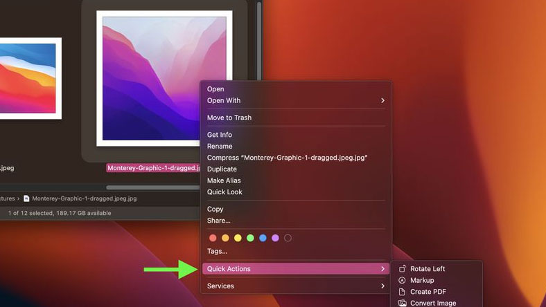 macOS: Cách sử dụng Tác vụ nhanh trong Finder