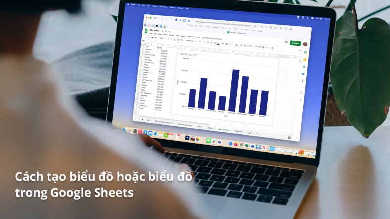 Cách tạo biểu đồ hoặc biểu đồ trong Google Sheets