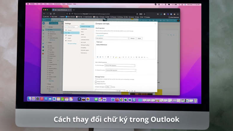 Cách thay đổi chữ ký trong Outlook