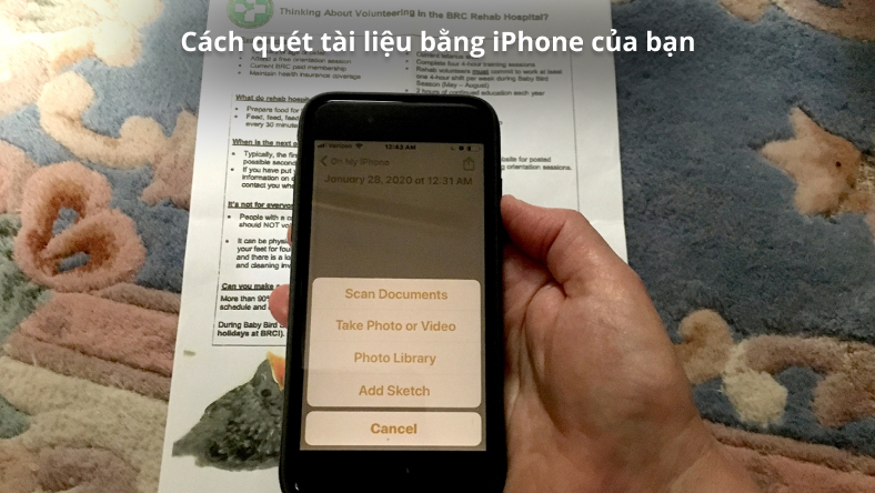 Cách quét tài liệu bằng iPhone của bạn