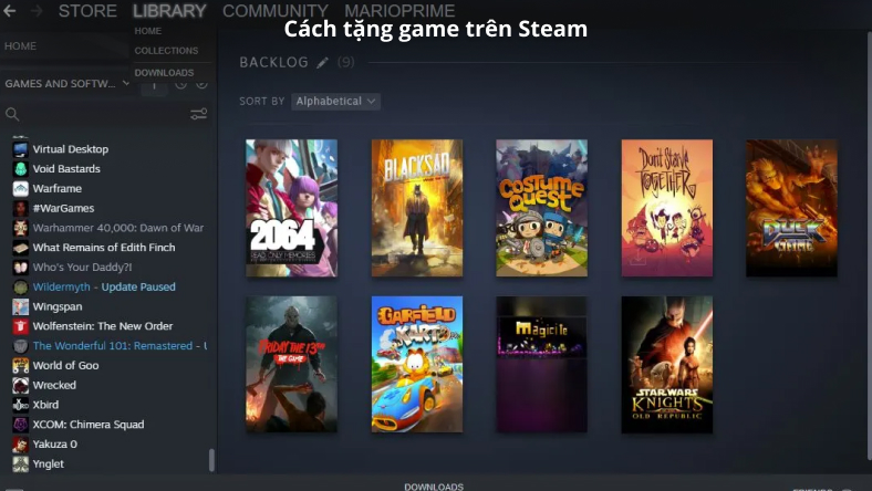 Cách tặng game trên Steam