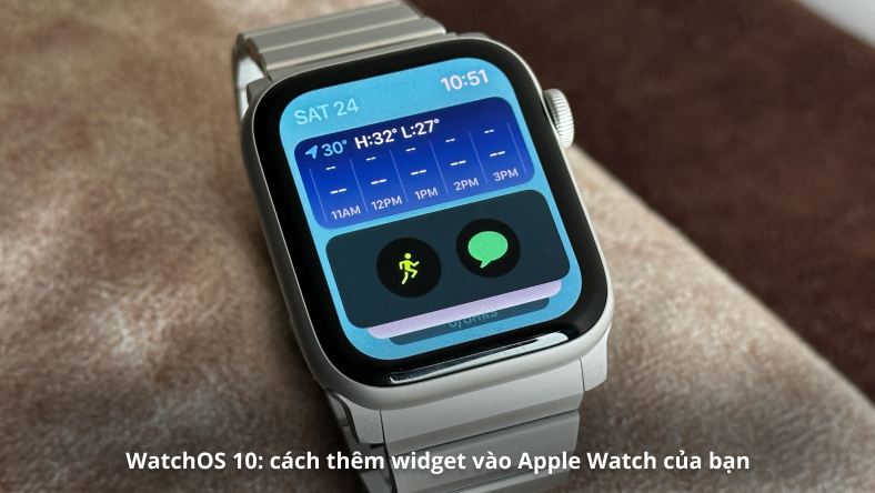 WatchOS 10: cách thêm widget vào Apple Watch của bạn