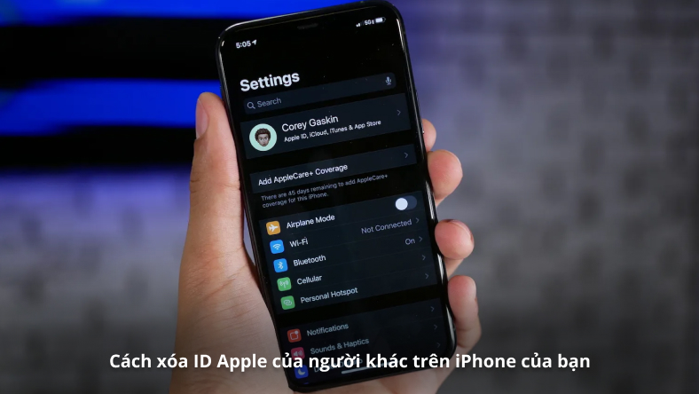 Cách xóa ID Apple của người khác trên iPhone của bạn