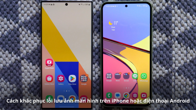 Cách khắc phục lỗi lưu ảnh màn hình trên iPhone hoặc điện thoại Android