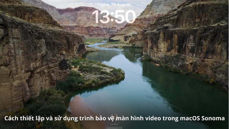 Cách thiết lập và sử dụng trình bảo vệ màn hình video trong macOS Sonoma
