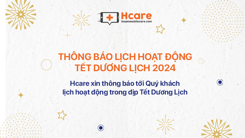 THÔNG BÁO LỊCH HOẠT ĐỘNG TẾT DƯƠNG LỊCH 2024