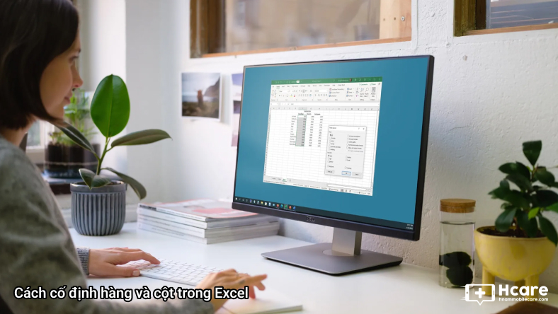 Cách cố định hàng và cột trong Excel