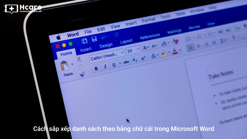 Cách sắp xếp danh sách theo bảng chữ cái trong Microsoft Word