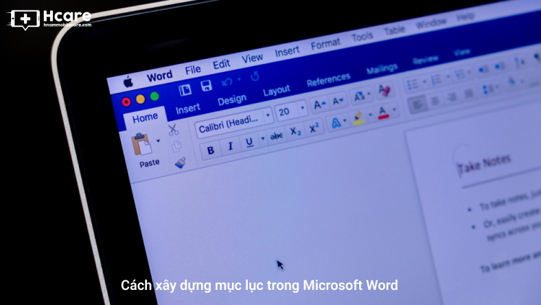 Cách xây dựng mục lục trong Microsoft Word