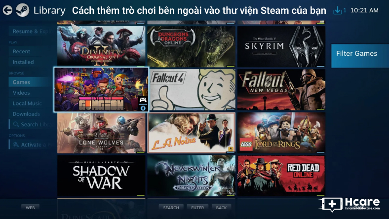 Cách thêm trò chơi bên ngoài vào thư viện Steam của bạn