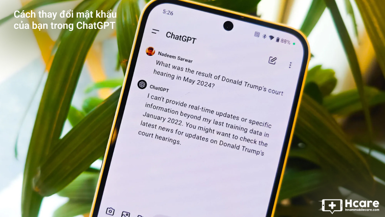 Cách thay đổi mật khẩu của bạn trong ChatGPT