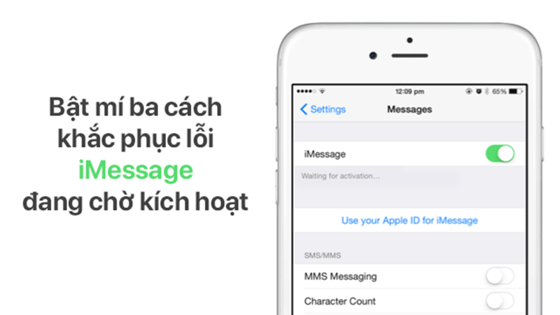 cách khắc phục lỗi iMessage