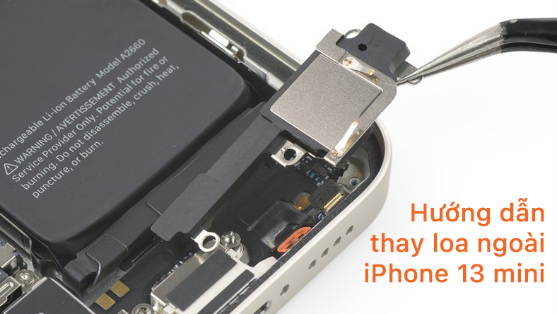 Hướng dẫn thay loa ngoài iPhone 13 mini