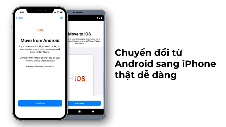 Chuyển đổi từ Android sang iPhone thật dễ dàng