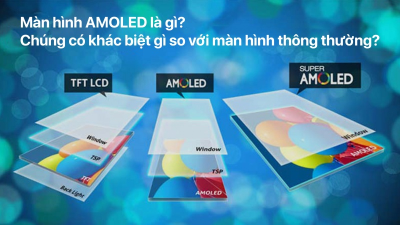 Màn hình AMOLED là gì? Chúng có khác biệt gì so với màn hình thông thường?