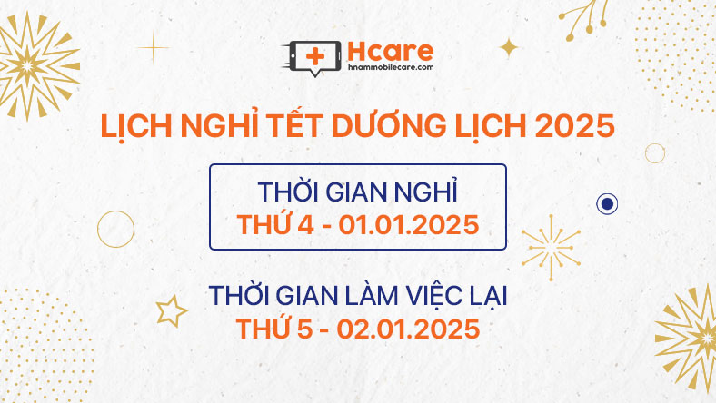 Thông báo lịch nghỉ Tết Dương Lịch 2025