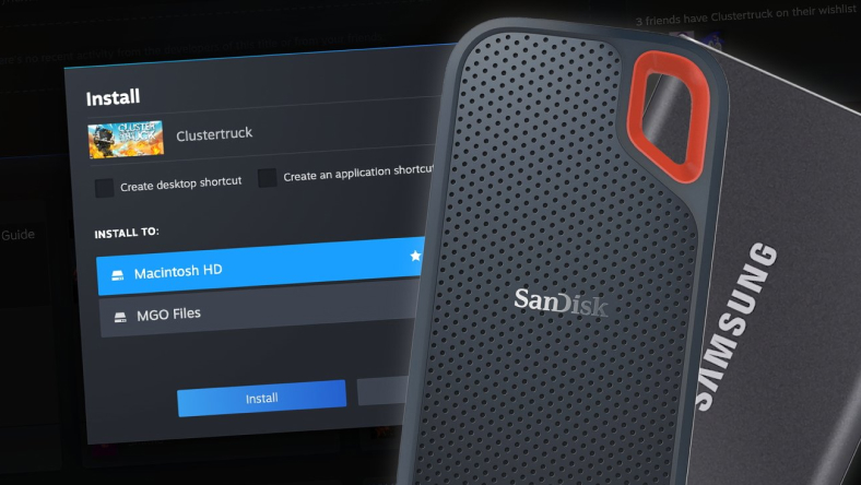Cách cài đặt trò chơi macOS từ Steam hoặc App Store vào ổ đĩa ngoài