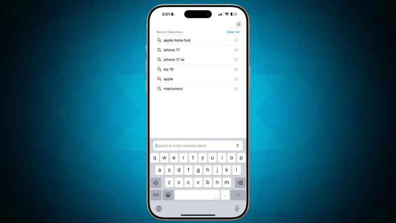 iOS 18.4: Dừng hiển thị các tìm kiếm gần đây của bạn trong các tab Safari mới