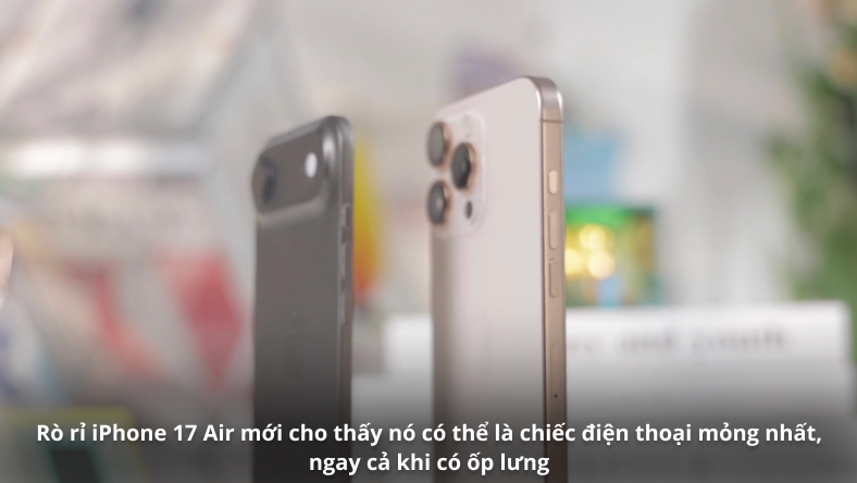 Rò rỉ iPhone 17 Air mới cho thấy nó có thể là chiếc điện thoại mỏng nhất, ngay cả khi có ốp lưng