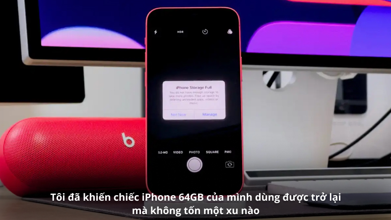 Tôi đã khiến chiếc iPhone 64GB của mình dùng được trở lại mà không tốn một xu nào