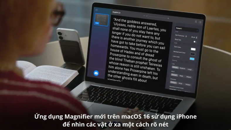 Ứng dụng Magnifier mới trên macOS 16 sử dụng iPhone để nhìn các vật ở xa một cách rõ nét