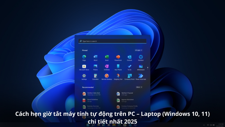 Cách hẹn giờ tắt máy tính tự động trên PC – Laptop (Windows 10, 11) chi tiết nhất 2025