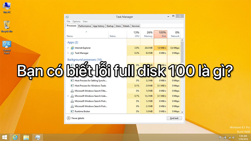 lỗi full disk là gì