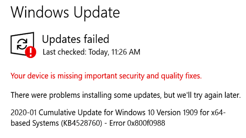 Hướng dẫn chi tiết các cách sửa lỗi Win 10 không update được