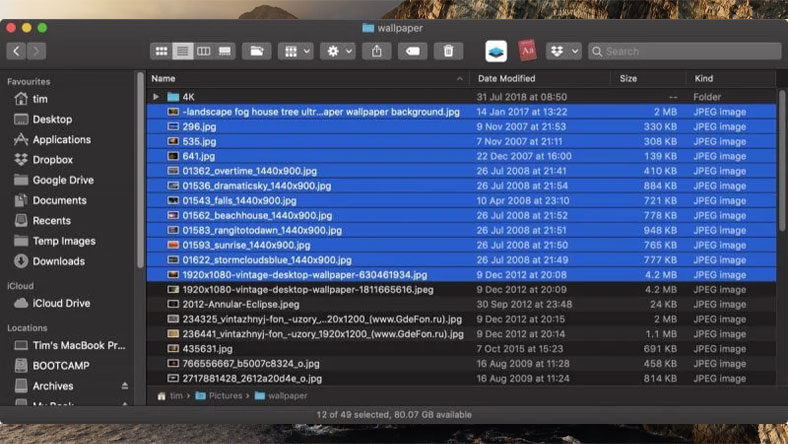 Cách chuyển đổi hàng loạt hình ảnh bằng macOS Preview