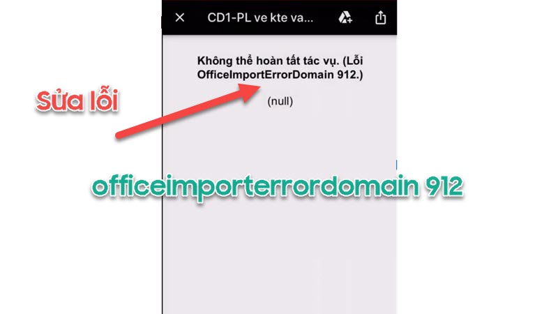 Khám phá lỗi officeimporterrordomain 912 trên iphone