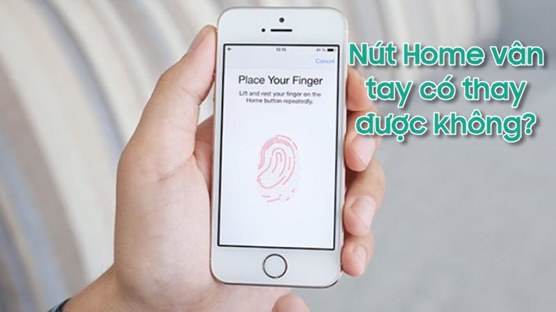 Nút Home vân tay có thay được không?