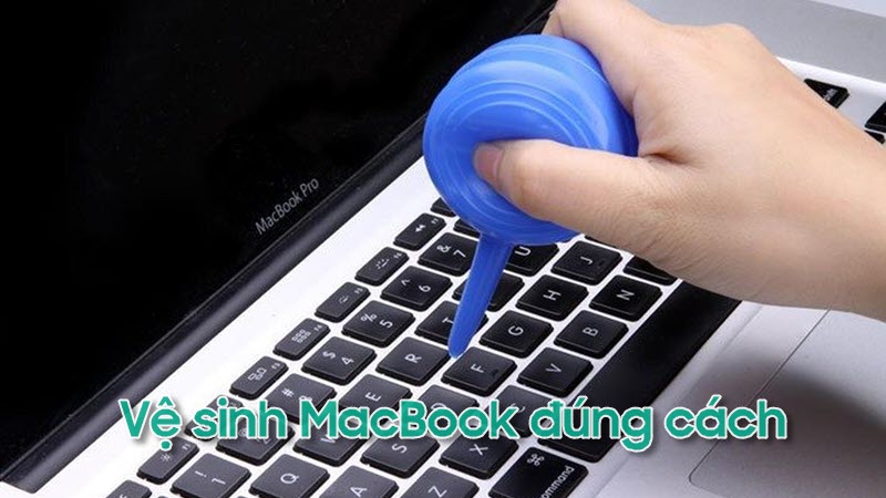 cách vệ sinh bàn phím macbook